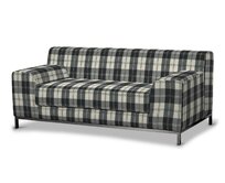 Dekoria Potah na pohovku IKEA Kramfors 2-místná, černo-bílá kostka, pohovka Kramfors 2-místná, Edinburgh, 115-74