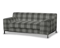 Dekoria Potah na pohovku IKEA Kramfors 2-místná, šedo-grafitová kostka, pohovka Kramfors 2-místná, Edinburgh, 115-75