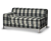 Dekoria Potah na pohovku IKEA , levé provedení Kramfors 2-místná, černo-bílá kostka, pohovka Kramfors, Edinburgh, 115-74