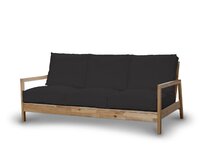 Dekoria Potah na pohovku IKEA Lillberg 3-místná nerozkládací, Shadow Grey - grafitová, pohovka Lillberg 3-místná, Cotton Panama, 702-08