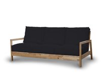 Dekoria Potah na pohovku IKEA Lillberg 3-místná nerozkládací, černá, pohovka Lillberg 3-místná, Etna, 705-00