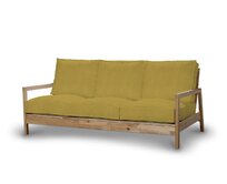 Dekoria Potah na pohovku IKEA Lillberg 3-místná nerozkládací, hořčicový šenil, pohovka Lillberg 3-místná, Etna, 705-04