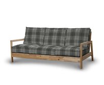 Dekoria Potah na pohovku IKEA Lillberg 3-místná nerozkládací, šedo-grafitová kostka, pohovka Lillberg 3-místná, Edinburgh, 115-75