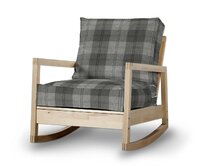 Dekoria Potah na křeslo IKEA Lillberg, šedo-grafitová kostka, kØeslo Lillberg, Edinburgh, 115-75