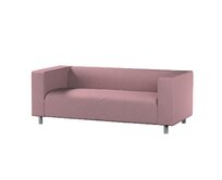 Dekoria Potah na pohovku IKEA Klippan 2-místná, růžový melanž s černou nitkou, pohovka Klippan 2-místná, Amsterdam, 704-48