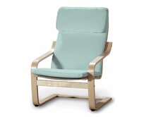 Dekoria Sedák na křeslo IKEA Poäng, pastelově blankytná , kØeslo Poäng, Cotton Panama, 702-10
