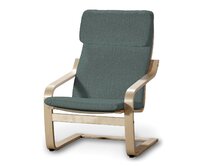 Dekoria Sedák na křeslo IKEA Poäng, šedomodrý šenil, kØeslo Poäng, City, 704-85