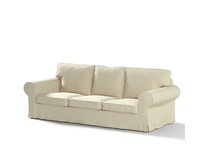 Dekoria Potah na pohovku IKEA Ektorp 3-místná, rozkládací STARÝ MODEL PIXBO, krémová, pohovka Ektorp 3-místná rozkládací, Chenille, 161-39