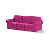 Dekoria Potah na pohovku IKEA Ektorp 3-místná, rozkládací STARÝ MODEL PIXBO, amaranthová , pohovka Ektorp 3-místná rozkládací, Etna, 705-23