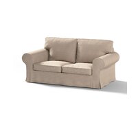 Dekoria Potah na pohovku IKEA Ektorp 2-místná, rozkládací, STARÝ MODEL, šedo-béžová, pohovka Ektorp 2-místná rozkládací, Etna, 705-09