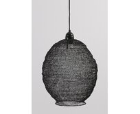 Dekoria Závěsná lampa Nina Black 48 cm, 48 cm 