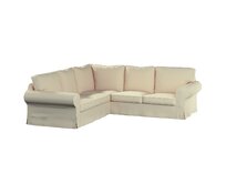 Dekoria Potah na pohovku IKEA Ektorp rohová, krémová, pohovka Ektorp rohová, Chenille, 161-39