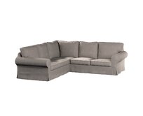 Dekoria Potah na pohovku IKEA Ektorp rohová, šedo-béžová, pohovka Ektorp rohová, Etna, 705-09