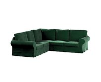 Dekoria Potah na pohovku IKEA Ektorp rohová, lahvová zeleň, pohovka Ektorp rohová, Velvet, 704-13