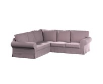 Dekoria Potah na pohovku IKEA Ektorp rohová, tlumená růžová, pohovka Ektorp rohová, Velvet, 704-14