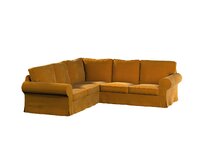 Dekoria Potah na pohovku IKEA Ektorp rohová, medová, pohovka Ektorp rohová, Velvet, 704-23