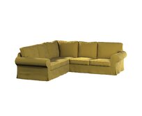 Dekoria Potah na pohovku IKEA Ektorp rohová, olivově zelená, pohovka Ektorp rohová, Velvet, 704-27