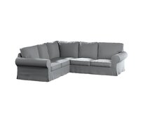 Dekoria Potah na pohovku IKEA Ektorp rohová, šedá tmavá, pohovka Ektorp rohová, Ingrid, 705-42