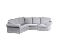 Dekoria Potah na pohovku IKEA Ektorp rohová, světle šedý melanž, pohovka Ektorp rohová, Amsterdam, 704-45