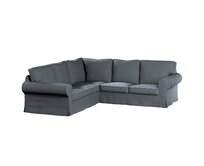 Dekoria Potah na pohovku IKEA Ektorp rohová, šedý grafit, pohovka Ektorp rohová, City, 704-86