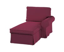 Dekoria Potah na lenošku Ektorp pravý, Plum švestková, lenoška Ektorp pravá, Cotton Panama, 702-32