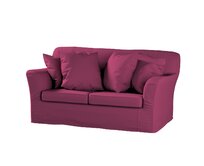 Dekoria Potah na pohovku IKEA Tomelilla 2-místná nerozkládací, Plum švestková, pohovka Tomelilla 2-místná, Cotton Panama, 702-32