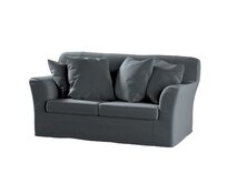 Dekoria Potah na pohovku IKEA Tomelilla 2-místná nerozkládací, grafitová, pohovka Tomelilla 2-místná, Ingrid, 705-43
