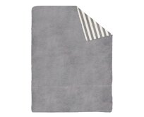 Dekoria Deka Cotton Cloud 150x200cm Gray Stripes, 150 x 200 cm 