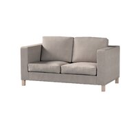 Dekoria Potah na pohovku IKEA Karlanda 2-místná, krátký, šedo-béžová, pohovka Karlanda 2-místná, Etna, 705-09