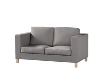 Dekoria Potah na pohovku IKEA Karlanda 2-místná, krátký, šedá, pohovka Karlanda 2-místná, Edinburgh, 115-81