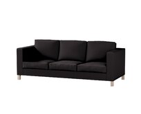 Dekoria Potah na pohovku IKEA Karlanda 3-místná nerozkládací, krátký, Shadow Grey - grafitová, pohovka Karlanda 3-místná, Cotton Panama, 702-08