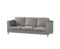 Dekoria Potah na pohovku IKEA Karlanda 3-místná nerozkládací, krátký, šedá, pohovka Karlanda 3-místná, Edinburgh, 115-81