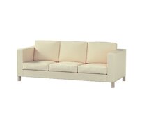Dekoria Potah na pohovku IKEA Karlanda 3-místná nerozkládací, krátký, krémová, pohovka Karlanda 3-místná, Chenille, 161-39
