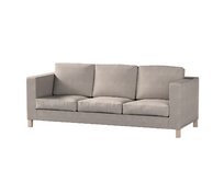 Dekoria Potah na pohovku IKEA Karlanda 3-místná nerozkládací, krátký, šedo-béžová, pohovka Karlanda 3-místná, Etna, 705-09