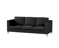 Dekoria Potah na pohovku IKEA Karlanda 3-místná nerozkládací, krátký, černá, pohovka Karlanda 3-místná, Etna, 705-00