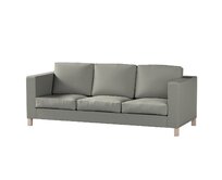 Dekoria Potah na pohovku IKEA Karlanda 3-místná nerozkládací, krátký, šedá, pohovka Karlanda 3-místná, Etna, 161-25