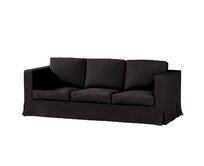 Dekoria Potah na pohovku IKEA Karlanda 3-místná nerozkládací, dlouhý, Shadow Grey - grafitová, pohovka Karlanda 3-místná, Cotton Panama, 702-08