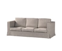 Dekoria Potah na pohovku IKEA Karlanda 3-místná nerozkládací, dlouhý, šedo-béžová, pohovka Karlanda 3-místná, Etna, 705-09