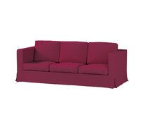 Dekoria Potah na pohovku IKEA Karlanda 3-místná nerozkládací, dlouhý, Plum švestková, pohovka Karlanda 3-místná, Cotton Panama, 702-32