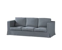 Dekoria Potah na pohovku IKEA Karlanda 3-místná nerozkládací, dlouhý, šedý grafit, pohovka Karlanda 3-místná, City, 704-86