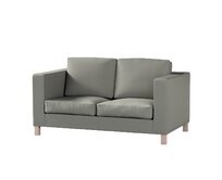 Dekoria Potah na pohovku IKEA Karlanda 2-místná, krátký, šedá, pohovka Karlanda 2-místná, Etna, 161-25