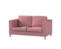 Dekoria Potah na pohovku IKEA Karlanda 2-místná, krátký, matně růžová, pohovka Karlanda 2-místná, Cotton Panama, 702-43