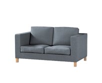 Dekoria Potah na pohovku IKEA Karlanda 2-místná, krátký, šedý grafit, pohovka Karlanda 2-místná, City, 704-86