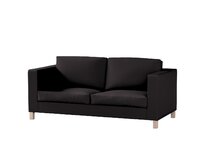 Dekoria Potah na pohovku IKEA Karlanda rozkládací, krátký, Shadow Grey - grafitová, pohovka Karlanda rozkládací, Cotton Panama, 702-08