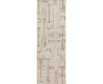 Dekoria Koberec Cottage Cutlery wool/mink 60x180cm, 60 x 180 cm