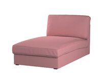 Dekoria Potah na lenošku Kivik, matně růžová, Šezlong Kivik, Cotton Panama, 702-43