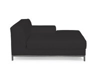 Dekoria Potah na šezlong Kramfors pravý, Shadow Grey - grafitová, šezlong Kramfors pravý, Cotton Panama, 702-08