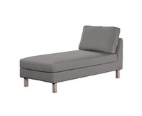 Dekoria Potah na šezlong IKEA Karlstad samostatný, krátký, šedá, Potah na šezlong Karlstad samostatný, Edinburgh, 115-81