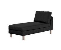 Dekoria Potah na šezlong IKEA Karlstad samostatný, krátký, černá, Potah na šezlong Karlstad samostatný, Etna, 705-00