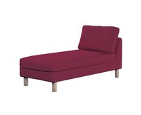 Dekoria Potah na šezlong IKEA Karlstad samostatný, krátký, Plum švestková, Potah na šezlong Karlstad samostatný, Cotton Panama, 702-32